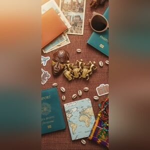 Vintage Gold Tone Dancing Figures Brooch